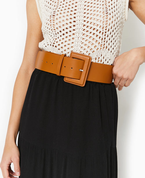 Ceinture large avec grande boucle rectangulaire - PIMKIE - 1