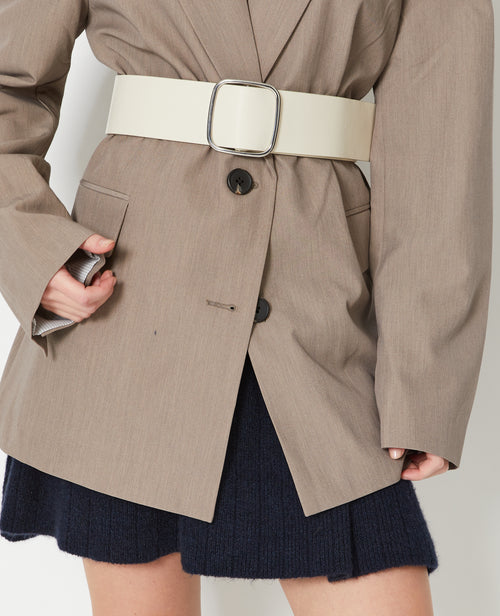 Ceinture large avec boucle carrée - Main Image