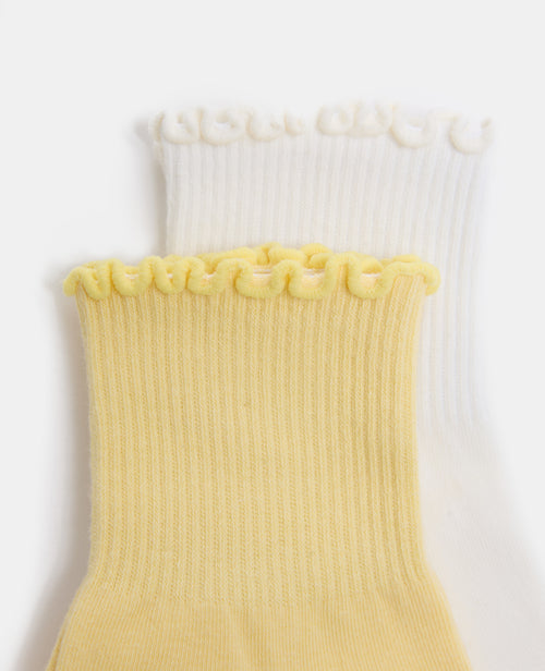 Lot de 2 paires de chaussettes avec finitions ondulées - PIMKIE - 2