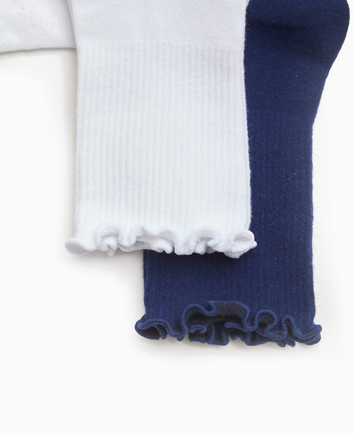 Lot de 2 paires de chaussettes avec bords ondulés - PIMKIE - 3