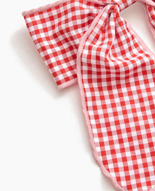 Barrette avec grand nœud vichy - PIMKIE - 3