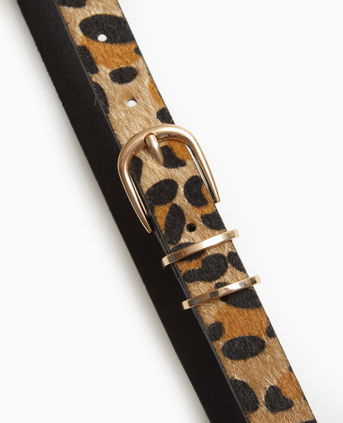 Ceinture fine effet pelage léopard - PIMKIE - 4
