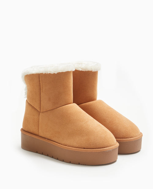 Boots fourrées en suédine - PIMKIE - 1