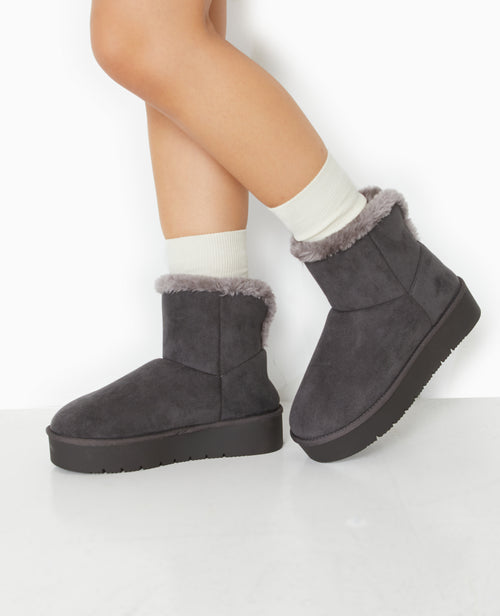 Boots fourrées en suédine - PIMKIE - 2