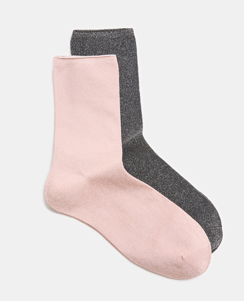 Lot de 2 paires de chaussettes avec lurex - PIMKIE - 1