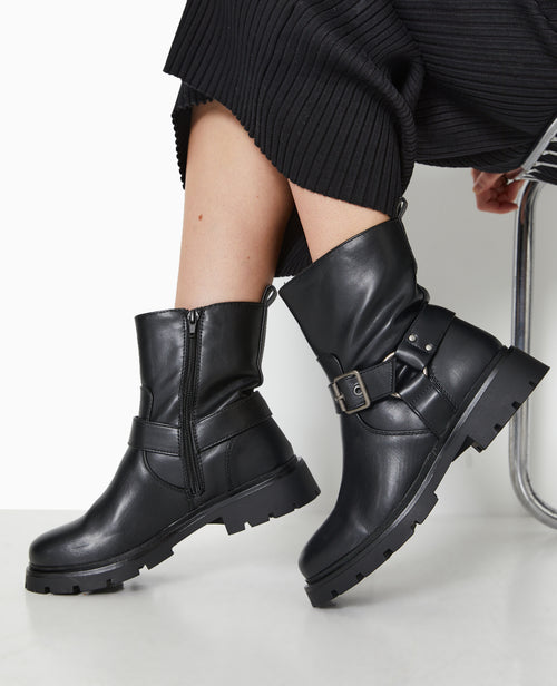 Boots motardes avec brides - PIMKIE - 2