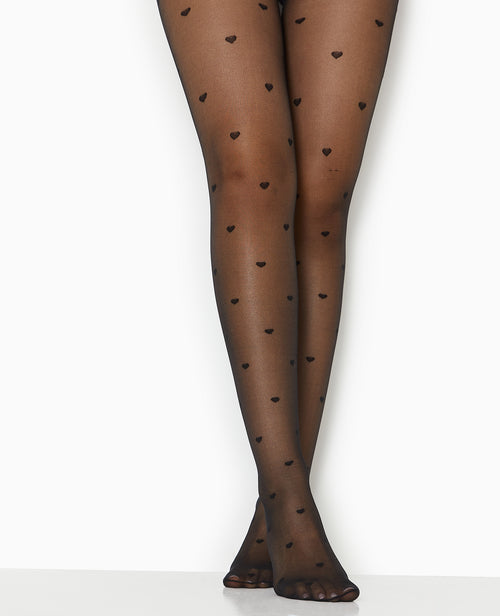 Collants avec petits cœurs - PIMKIE - 1