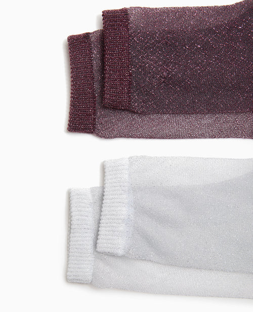 Lot de 2 paires de chaussettes transparentes lurex - PIMKIE - 3