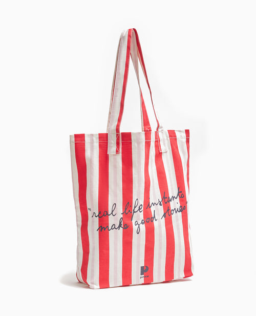 Totebag rayé avec inscription - PIMKIE - 2