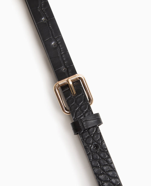 Ceinture fine effet croco - PIMKIE - 4