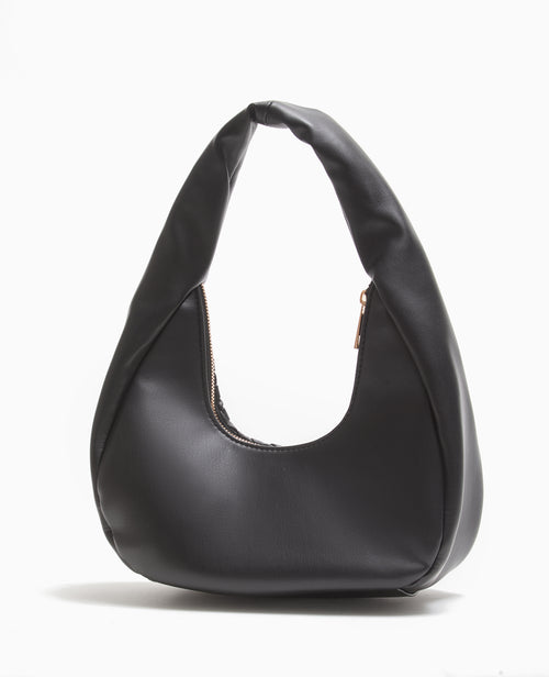 Sac demi-lune en simili tressé - PIMKIE - 5