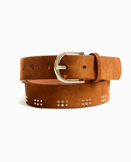 Ceinture aspect suédine avec petits clous - PIMKIE - 1