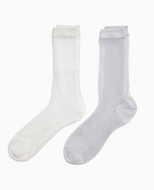 Lot de 2 paires de chaussettes avec lurex - PIMKIE - 1