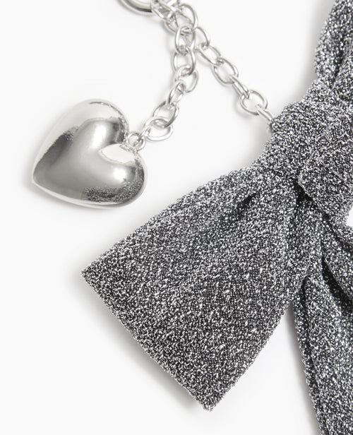 Déco de sac nœud silver et cœur - PIMKIE - 3