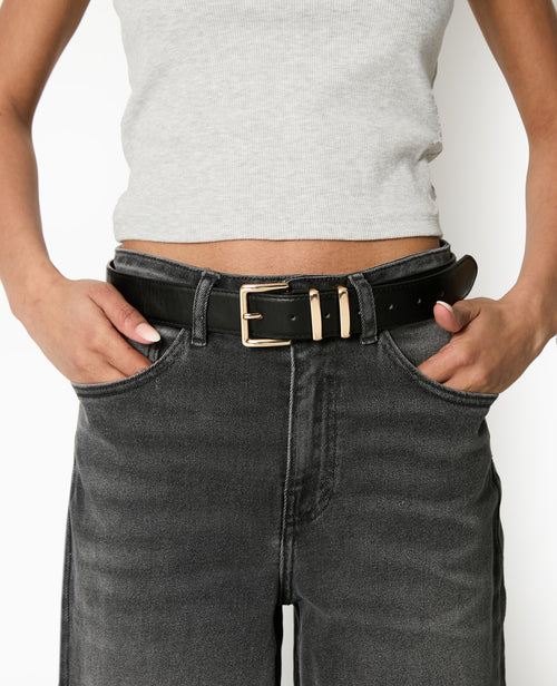 Ceinture en simili cuir avec boucle dorée - PIMKIE - 2