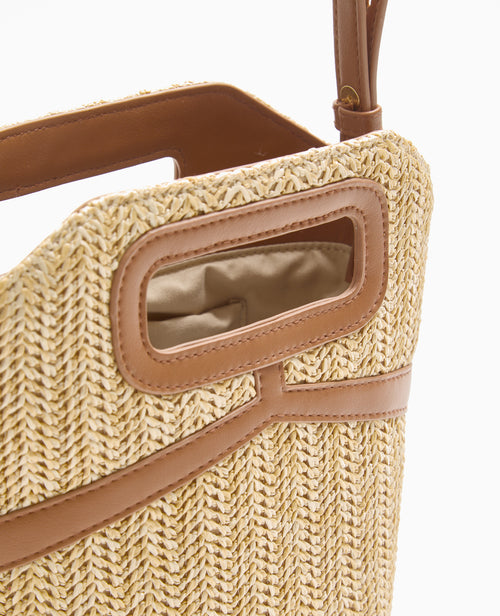 Sac en raphia et simili cuir - PIMKIE - 2