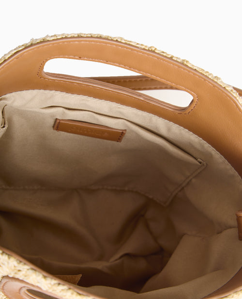 Sac en raphia et simili cuir - PIMKIE - 4