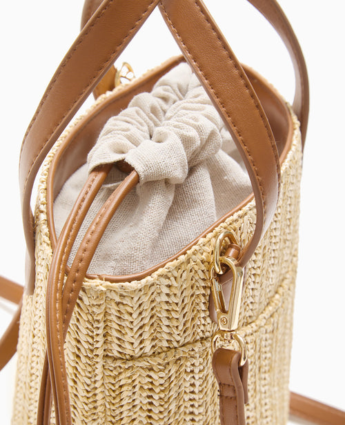 Sac seau en raphia - PIMKIE - 4