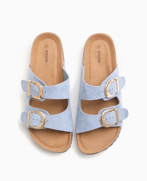 Mules à brides avec semelles façon liège - PIMKIE - 1