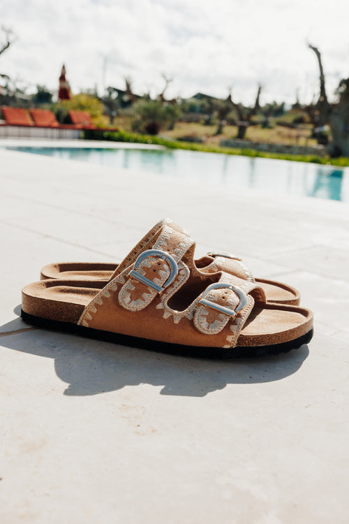 Mules à brides avec détails coutures - PIMKIE - 1