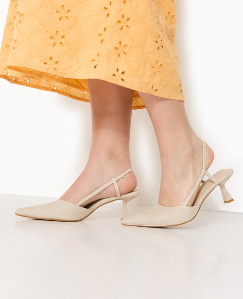 Escarpins ouverts bouts pointus et talons bobines - PIMKIE - 2
