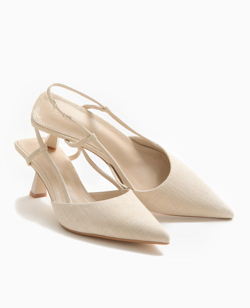 Escarpins ouverts bouts pointus et talons bobines - PIMKIE - 6