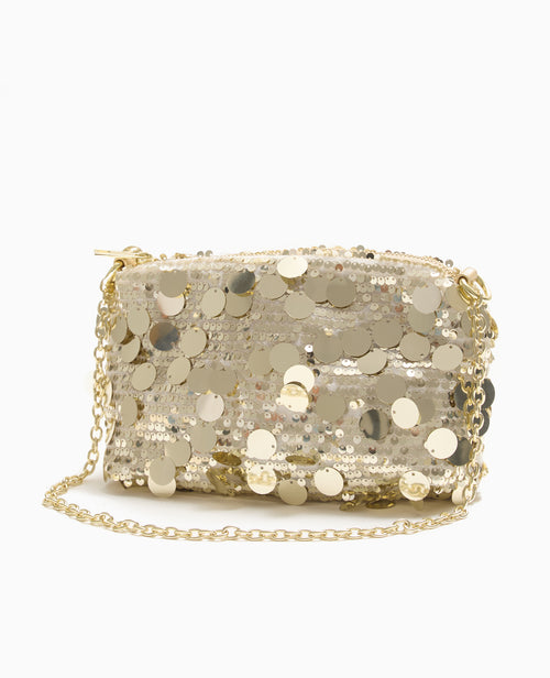 Sac en tissu recouvert de petits et grands sequins - PIMKIE - 1