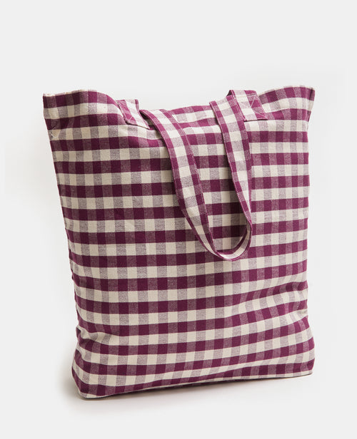 Tote bag motif vichy - PIMKIE - 5
