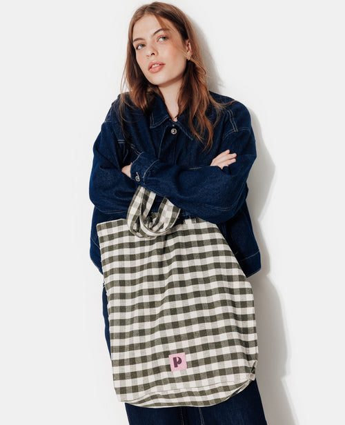 Tote bag motif vichy - PIMKIE - 2