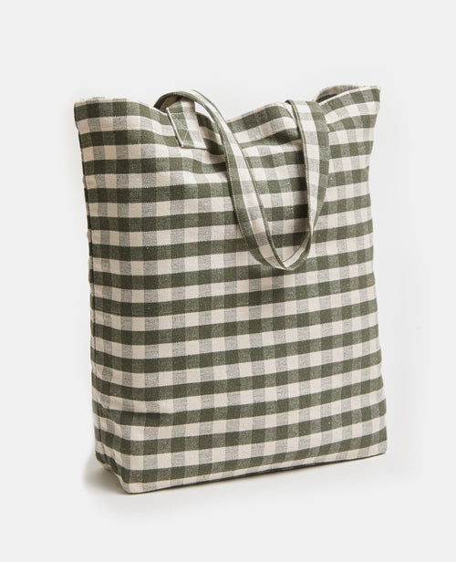 Tote bag motif vichy - PIMKIE - 5