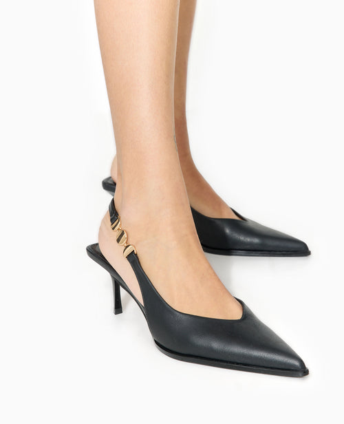 Escarpins bout pointu talon ouvert - PIMKIE - 2