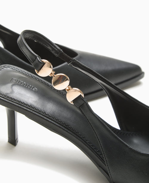 Escarpins bout pointu talon ouvert - PIMKIE - 5