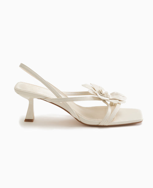 Sandales à talon avec fleur - PIMKIE - 3