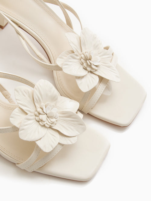 Sandales à talon avec fleur - PIMKIE - 5