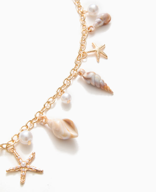 Ceinture chaîne avec perles et coquillages - PIMKIE - 3