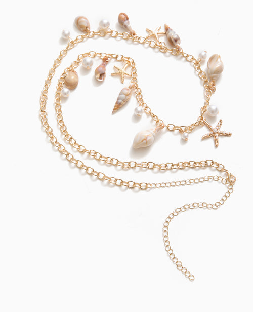 Ceinture chaîne avec perles et coquillages - PIMKIE - 4