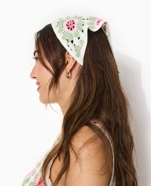 Foulard triangle pour cheveux en maille crochet - PIMKIE - 3