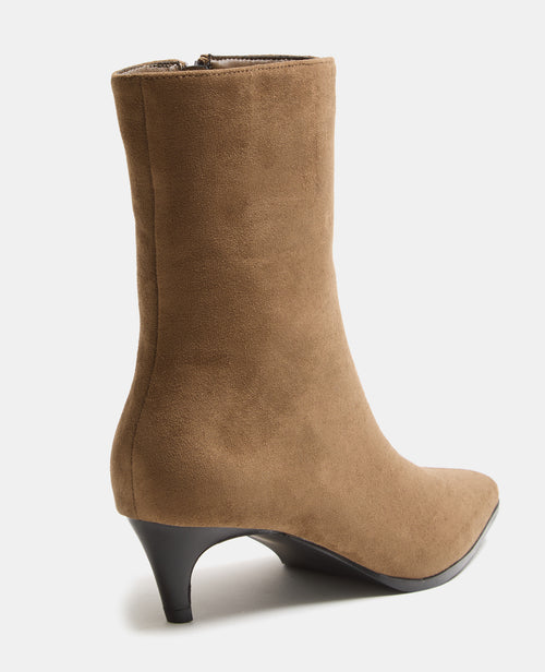 Boots pointues en suédine avec petit talon - PIMKIE - 3