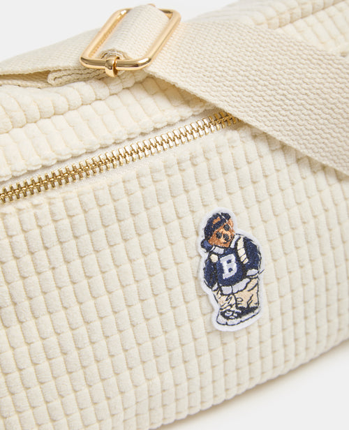 Sac banane en velours avec ourson brodé - PIMKIE - 3