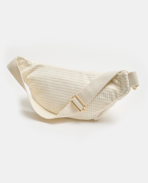 Sac banane en velours avec ourson brodé - PIMKIE - 5