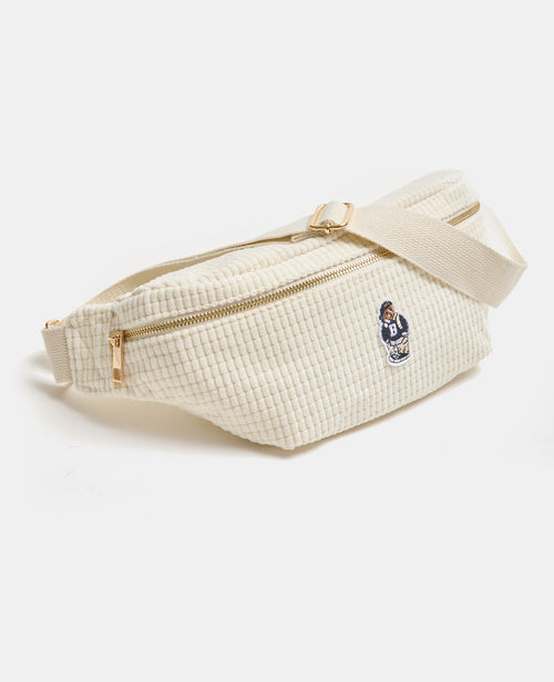 Sac banane en velours avec ourson brodé - PIMKIE - 6