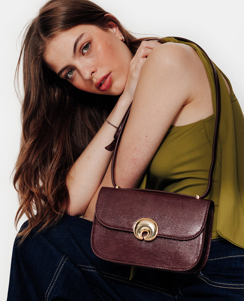 Petit sac boxy effet serpent avec boucle fantaisie - PIMKIE - 1