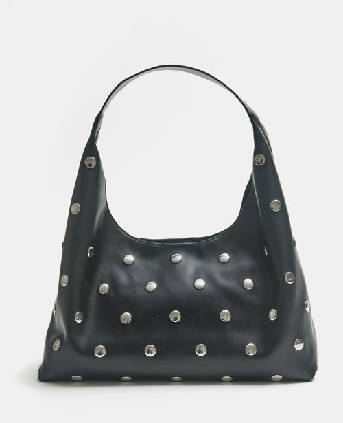 Grand sac en simili souple avec clous en all over - PIMKIE - 3