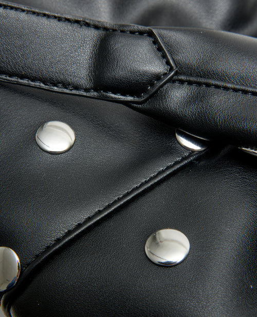 Grand sac en simili souple avec clous en all over - PIMKIE - 4