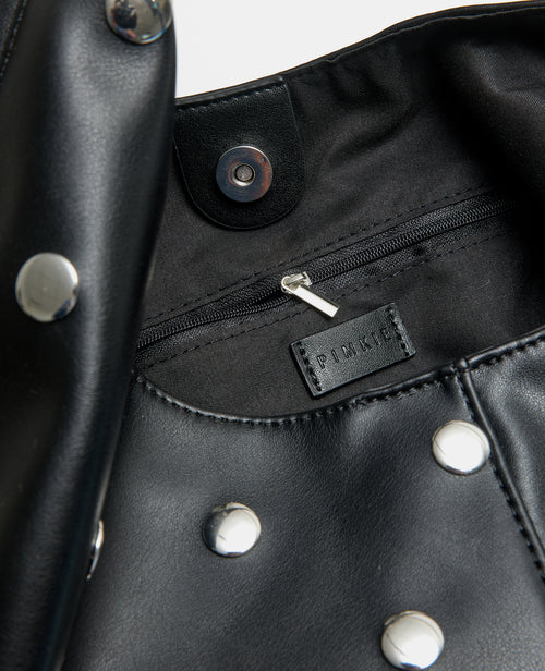 Grand sac en simili souple avec clous en all over - PIMKIE - 5