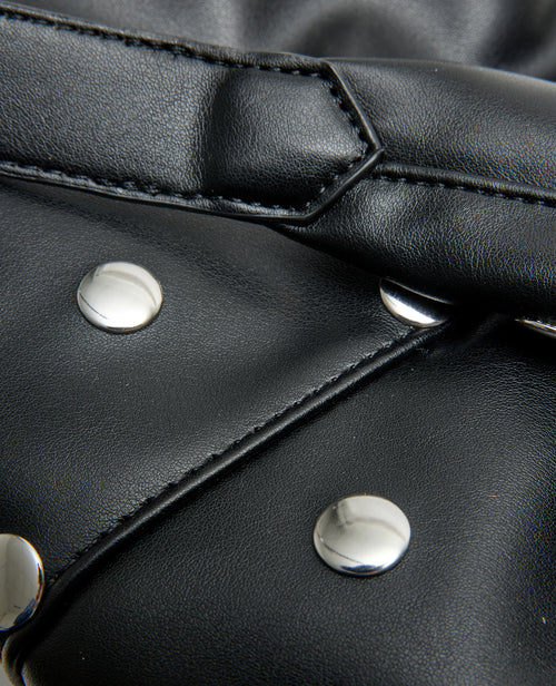 Grand sac en simili souple avec clous en all over - PIMKIE - 6