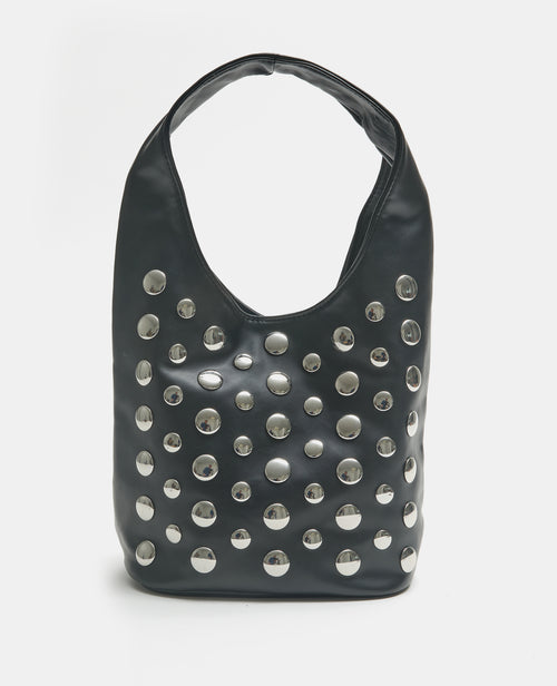 Sac en simili souple avec clous en all over - PIMKIE - 4