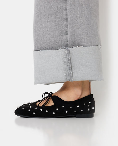 Ballerines en suédine avec clous - PIMKIE - 2