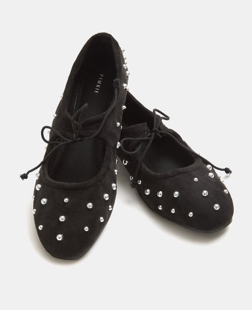 Ballerines en suédine avec clous - PIMKIE - 5