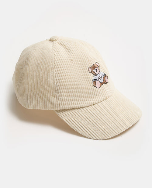 Casquette en velours avec ourson brodé - PIMKIE - 1